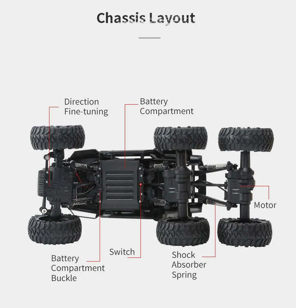 Новое поступление 2019 года JJRC Q51 RC автомобиль 2,4 г Off Road MAX 6WD РТР гоночный автомобиль автомобиля шесть колес щеткой дистанционное управление