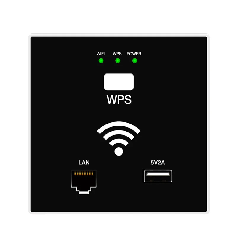 Настенный Wi-Fi маршрутизатор 300 Мбит/с точка доступа Беспроводная розетка Ap с Rj45 Usb Wps шифрование для домашнего отеля проект поддержка Ac