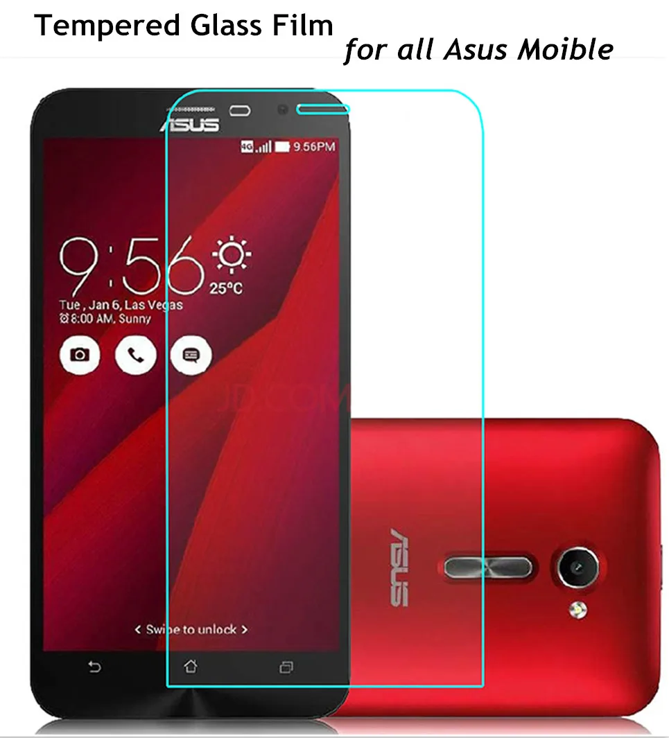 

9H 0.26 mm Premium Tempered Protective Glass Screen Protector Film Cover Case For ASUS Zenfone 2 4.5 4 5 6 C Padfone S X