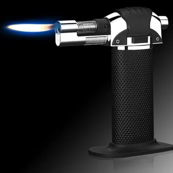 

Outdoor BBQ Camping Adjustable Flame Brazing Gas Torch Gas Inflated Flame Gun Butane Lighter Burning Electricity Ignite Welding