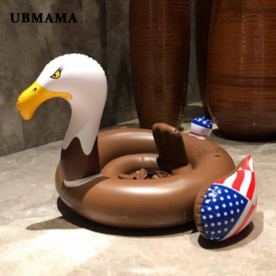 

Baby summer toys pool float yellow duck swan swimming rings