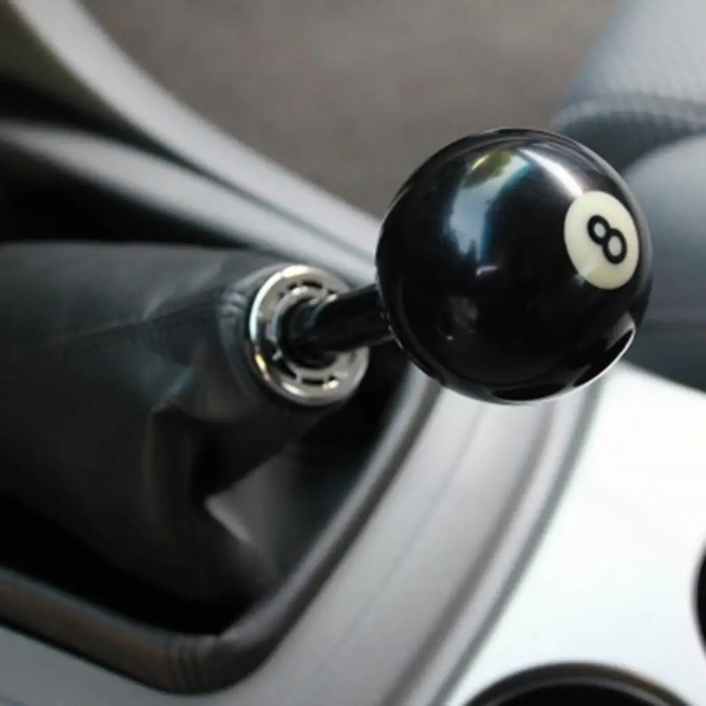 12*1.25mm Universal Gear Shifter Shift Knob Boot Manual Car Lever Black Ball Smoothly Quickly Vehicles Manual Gear Shifter Knob