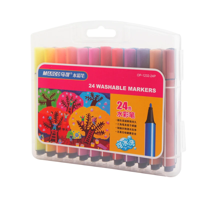12/24/36/colors Marco Water Color Pen Brush Washable Marker Painting