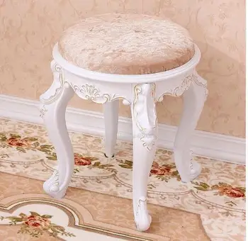 

H15%Living room change shoes stool European fashion dressing stool makeup stool chair bedroom round bench