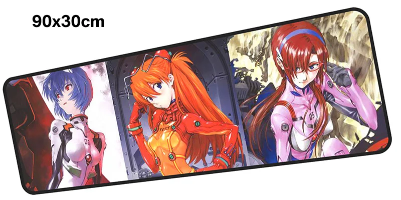 Evangelion pad мышь computador игровая мышь pad 900x300X2 мм padmouse большой Дешевый Коврик Для Мыши Эргономичный гаджет офисные настольные коврики - Цвет: Size 900x300X2MM