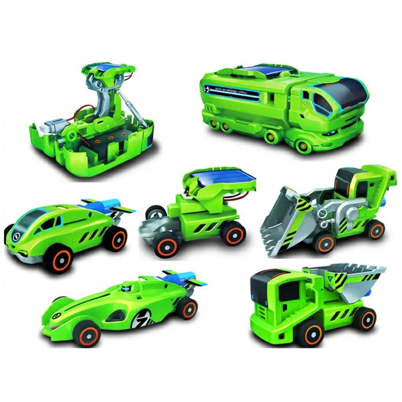 

7 In 1 Solar Energy DIY Toy Kit Five Models Car Gadget In 2 Power Wisdom Educational Self Assembled Kids Toys Science Cars Toy