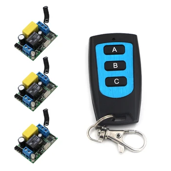 

AC 220V Wireless Remote Switch Distant Control ON/OFF 1CH Mini Relay Module Receiver With Waterproof Transmittter 315/433Mhz