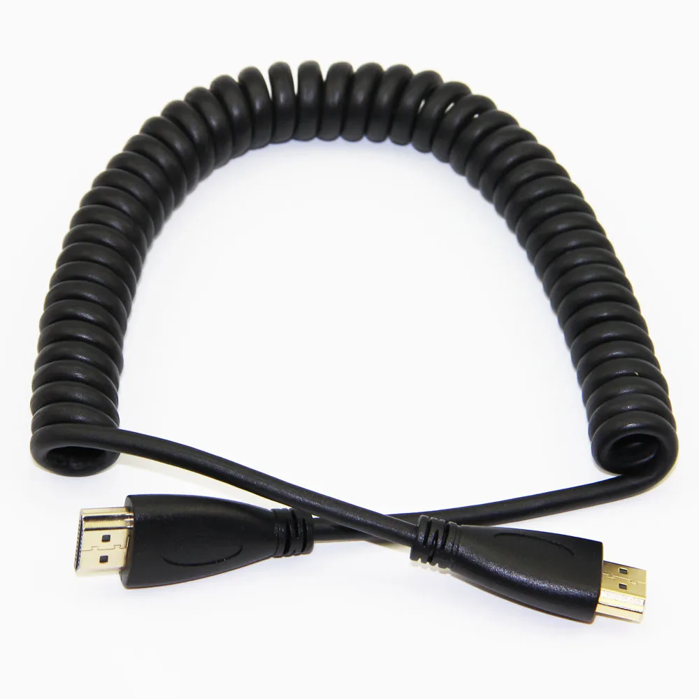 Эластичный спиральный кабель HDMI V1.4 1080P 3D из чистой меди|hdmi cable|cable malehdmi male cable |