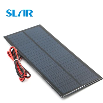 

12V 2.5Watt with 100cm extend cable Solar Panel Polycrystalline Silicon DIY Battery Charger Module Mini Solar Cell wire toy