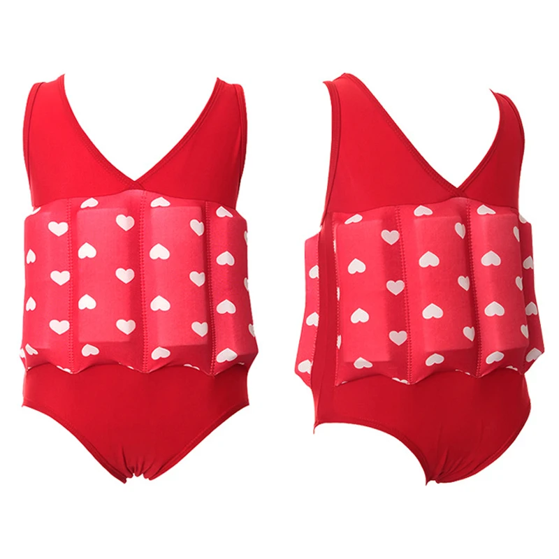 

Children Professional Buoyant Swimming Suits Cute Printed Boys and Girls Buoyancy Swimwear Kids One Piece Swimming Float Suits