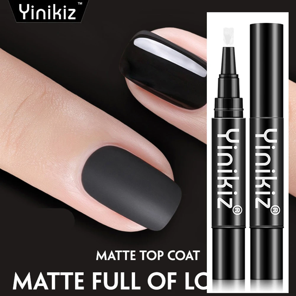 

5ml Transparent Reinforcement UV Gel Nail Polish Matte Long-lasting White Matte Seal Pen New Disposable Seal Phototherapy Glue
