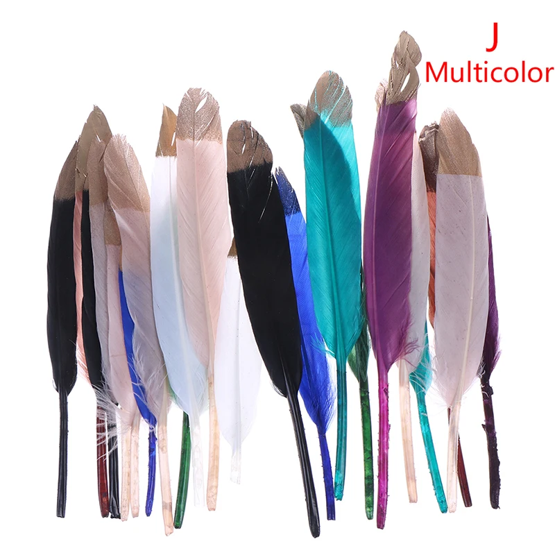 20pcs Высокое качество Красивые натуральный гусь перо Плюм ювелирные изделия Рождество украшение праздника дополнительно - Цвет: J