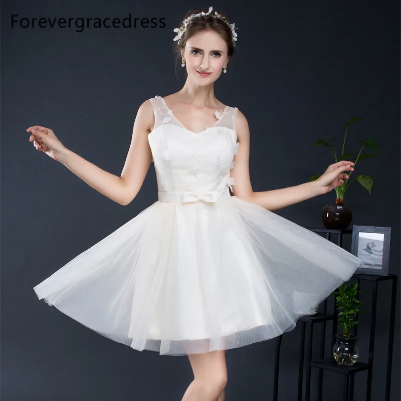 Forevergracedress Элегантные Дешевые V Средства ухода за кожей шеи платье подружки