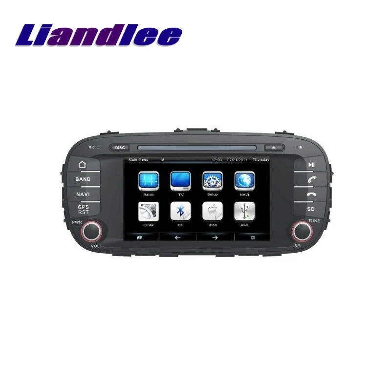 Liandlee для KIA SOUL 2014 ~ 2017 LiisLee автомобильный мультимедиа, ТВ DVD gps аудио Hi-Fi радио оригинальный стиль Навигация