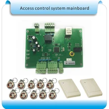 TCP/IP 1 дверь двойной RFID считыватель панель управления доступом/система контроля доступа двери+ 2 Ридера+ 10 кристалльное ожерелье