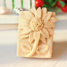 Silica gel Silicone mold sunflower DIY handmade soap mould food grade silicon molds aroma stone molds
