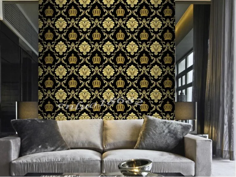 Waliicorners Luxury European Crown wallpaper hotel clothing shop restaurant beauty salon tea shop clubhouse simple wallpaper 11 QQ20180617000141_