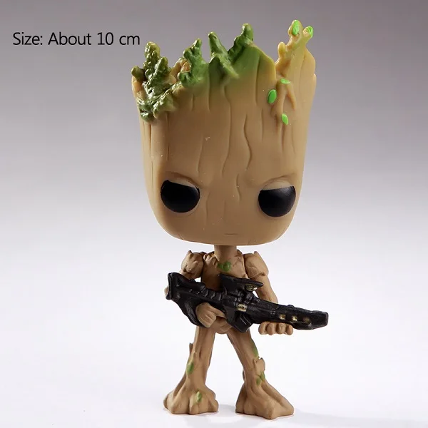 Strongwell Flowerpot Baby Groot Pen Pot Holder Plants Flower Pot Cute Action Figures Toys for Kids Gift Desktop Decoration - Цвет: MY-71603