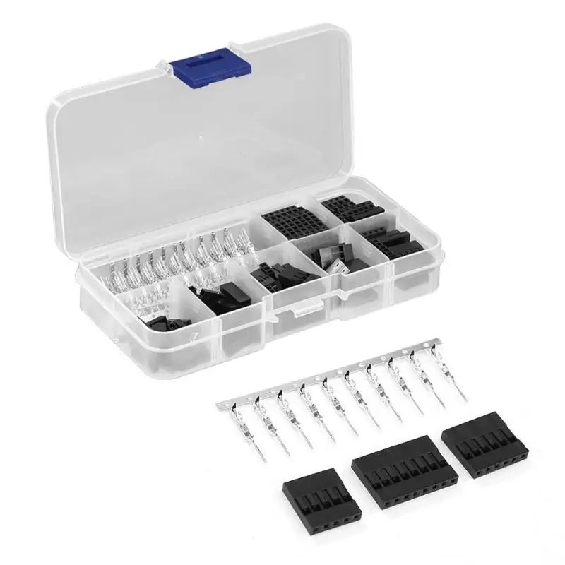 

310pcs 2.54mm Terminal Connector Cable Jumper Wire Pin Header Housing Kit