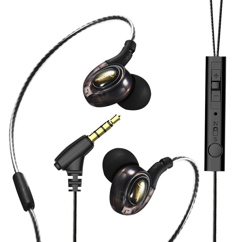 Wired Sport Earphones NUBWO Corded Headsets Sweatproof In Ear Earbuds