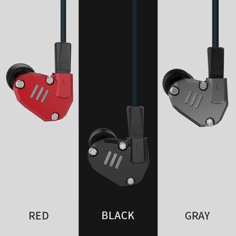Гибридные наушники вкладыши AK KZ ZS6 2DD + 2BA Hi Fi DJ мониторные спортивные для бега