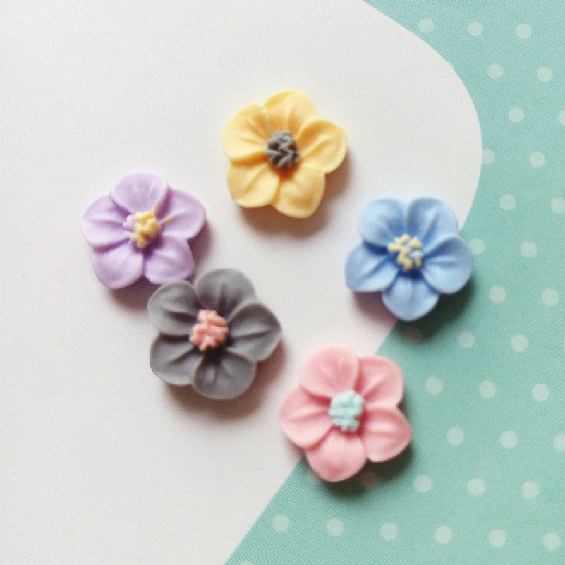 resin flatback cabochon flower
