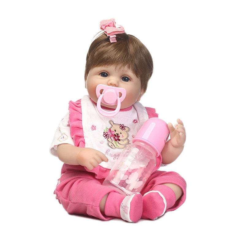 

40cm Silicone Reborn Baby Doll Toy Lovely Newborn Princess Girls Babies Dolls Birthday Xmas Gift Child Bedtime Toy Girls Bonecas