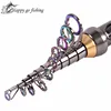 Peces rey alto carbono 1,8 M 2,1 M 2,4 M 2,7 M 3M 3,6 M de agua salada de pescar telescópica de Rod CarbonSpinning Rod poste ► Foto 3/6