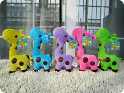 Свадебные плюшевые игрушки около 17 см Разноцветные Пятнистый Жираф Куклы, один комплект/10 шт. куклы деятельности подарок b4472