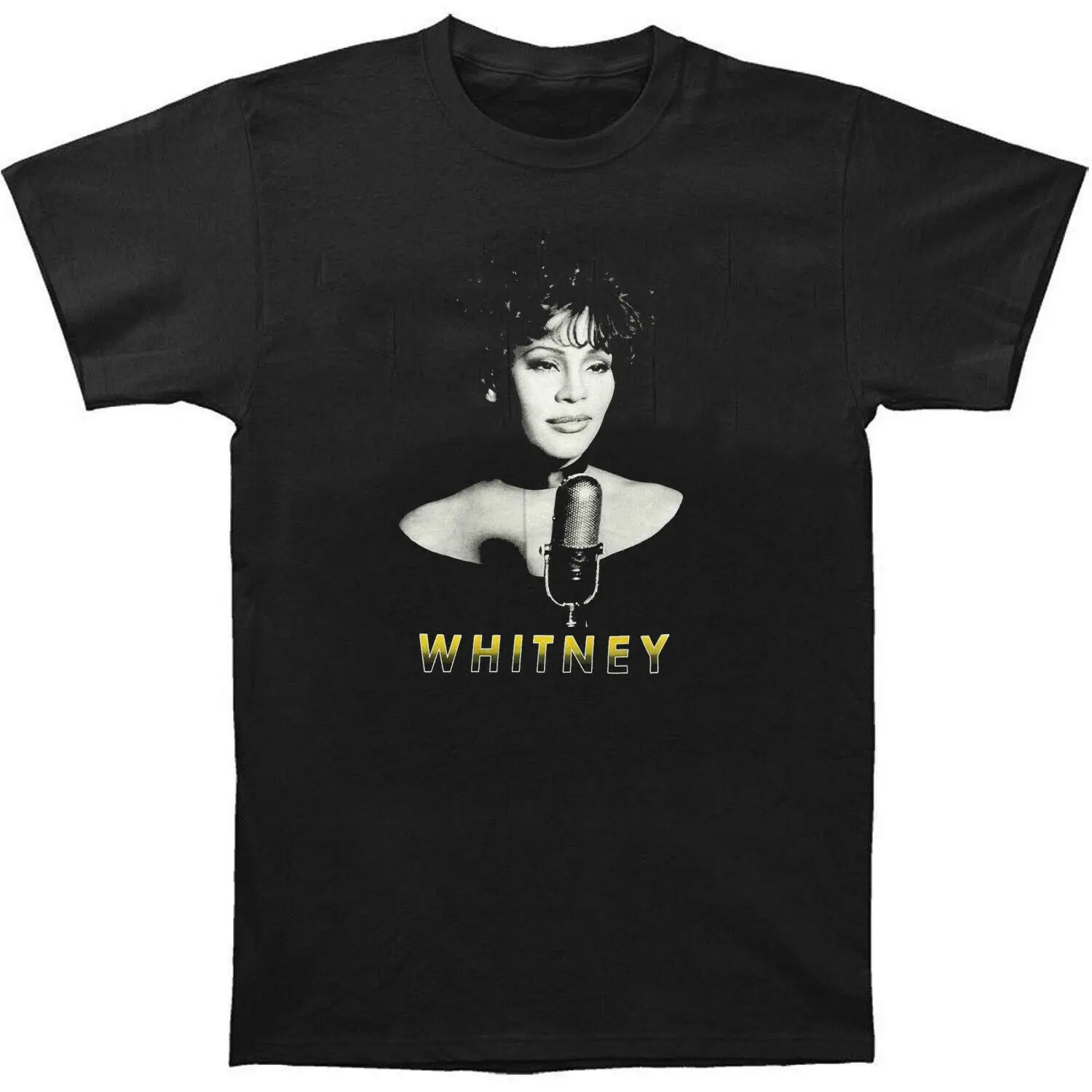 2019 забавная Новая мужская повседневная футболка с музыкальным принтом Whitney Houston
