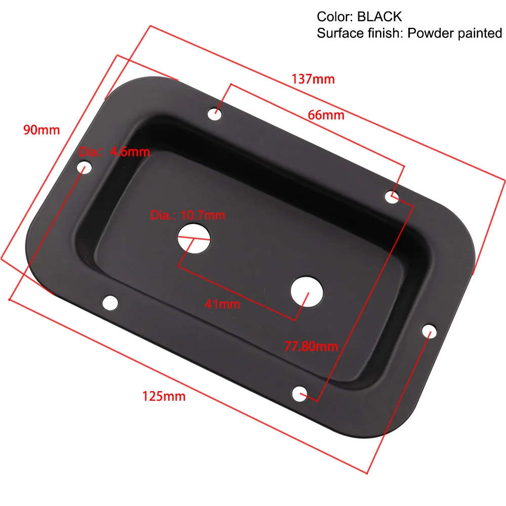 Плата с разъемом SPEAKON JACK 137*90 мм, стальная тарелка, XLR Phono разъем для сценического громкоговорителя, встраиваемая плата, розетка, распределительная коробка - Цвет: 11mm Center Hole