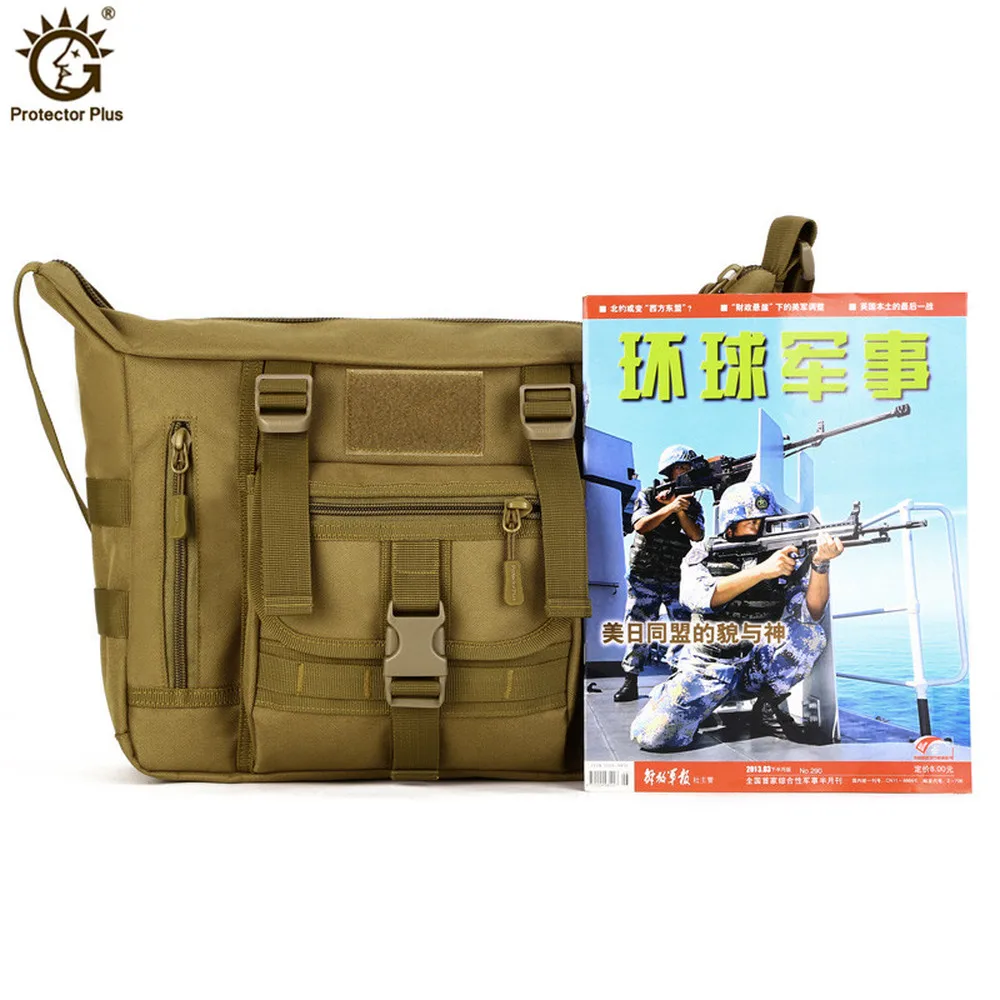 Tactical Sling Shoulder Bag Anti-tearing Nylon Waterproof Military Crossbody Bag Outdoor Travel Messenger Bag for 14