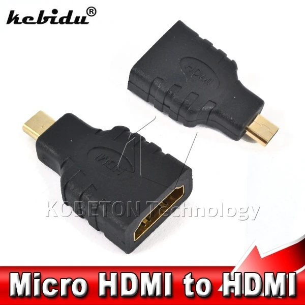 

kebidu Gold Plated Adapter Connector HDMI Type A Female to micro HDMI TypeD Male Adapter For HDTV Camera ect.