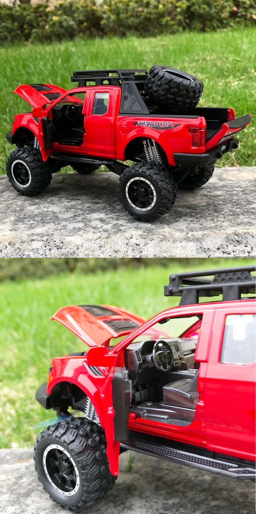 1:32 Ford Raptor F150 пикап металлическая игрушка сплава Потяните Diecast автомобиля Модель автомобиля подарок игрушки для детей