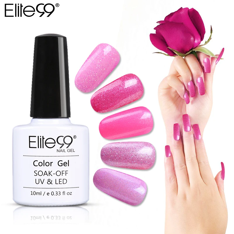 Elite99 10 мл серия Magenta УФ гель для ногтей Полупостоянный лак Гель отмачиваемый лаки