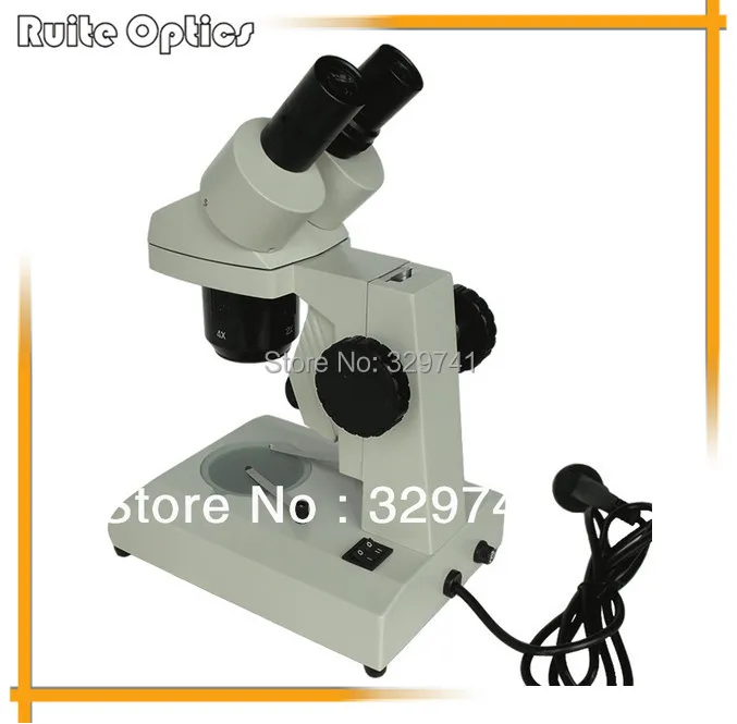30x 60x Repair Tools Stereo Microscope TX20 B wth Top Light 6V/20W