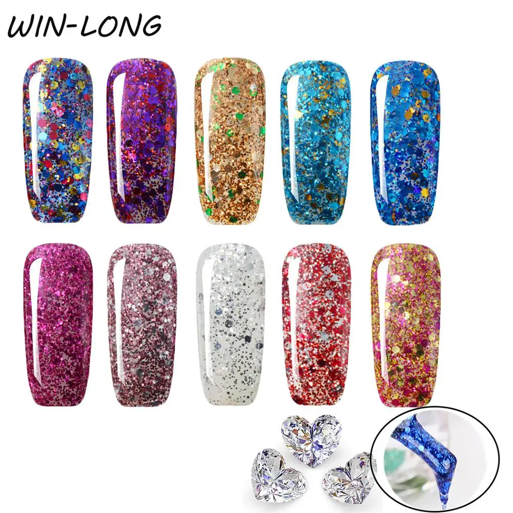 diamond bling gel nail polish