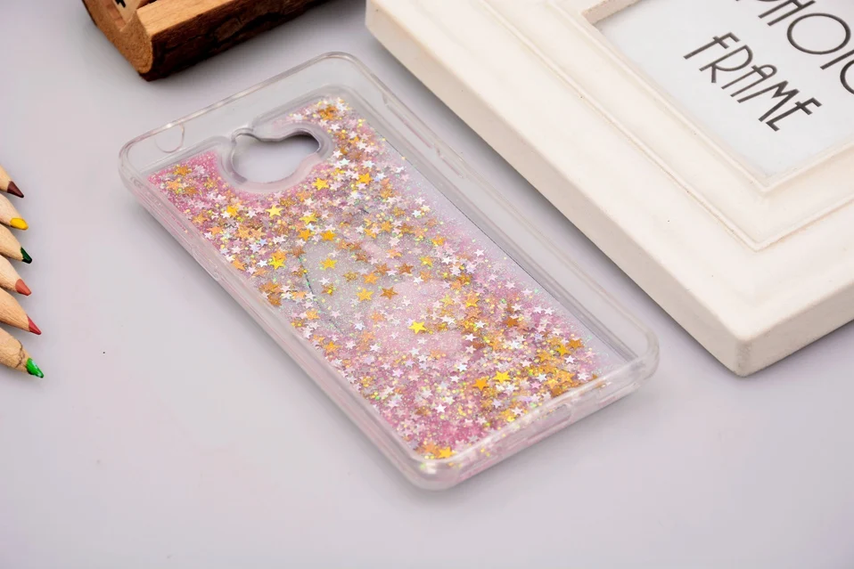 Reaoom for Huawei Y5 Y6 2017 Case Glitter Dynamic Liquid Colorful Star Quicksand Cute Bottle Unicorn Cover for Huawei Y5 Y6 2017 (2)