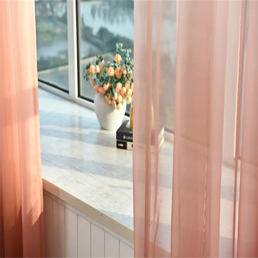 Zero 2017 Valances Tulle Voile Door Window Curtain Drape Panel