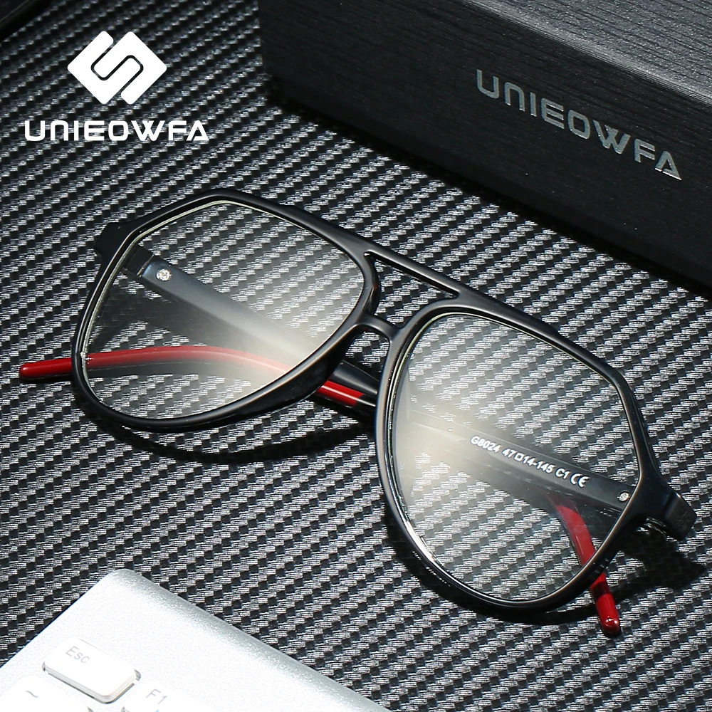 Goede Clear Optische Glazen Voor Mannen Frame Transparante Bijziendheid Graden Brillen Frame TR90 Recept Brillen Frame Pilot Bril