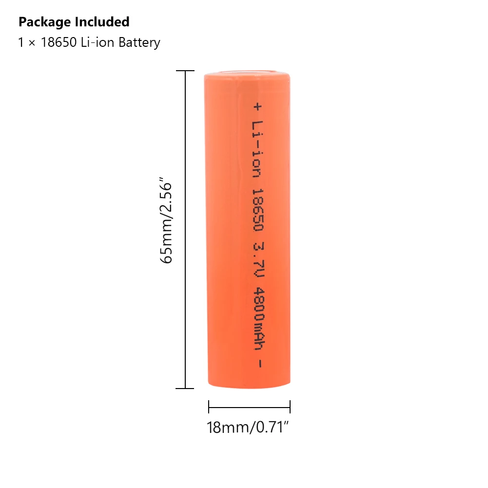 1-10 шт Новинка 18650 литий-ионная батарея 3,7 v 4800 mah 18650 литиевые аккумуляторные батареи для налобного фонаря игрушки фонарик батареи