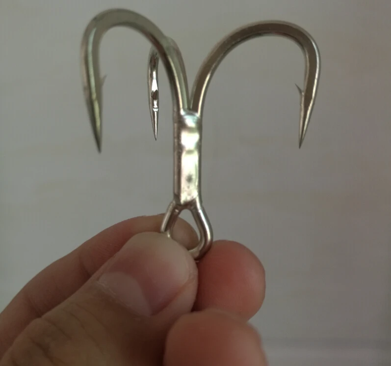High end 5X Strong 3/0 Sea Bass barbed Hook Saltwater Sea Fishing
