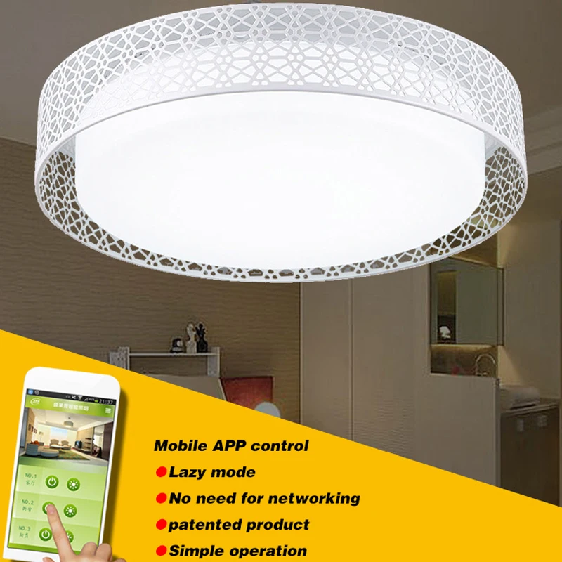

App Phone Control Surface Mounted Modern led ceiling lights for living room bedroom led light fixture luminaire, 220V 24W 36W