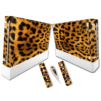 

Free Drop Shipping In Style For Nintendo Wii Console Vinyl Skin Sticker Cover with 2pcs Controller Decal For Wii ControleGamepad