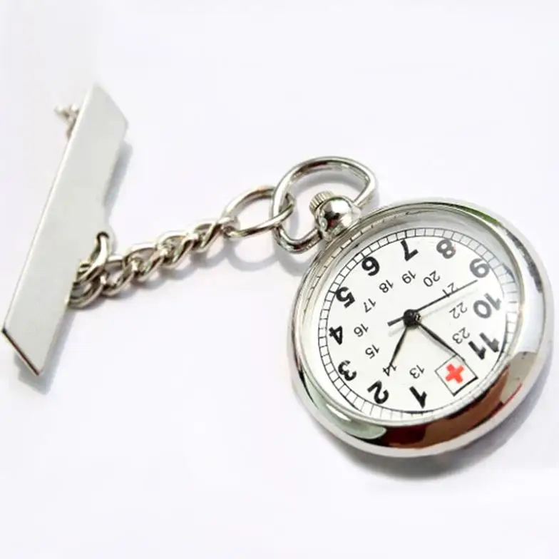 Nurse Watch Large Face Nurse Clip Watch Medical Use Pocket Fob Brooch