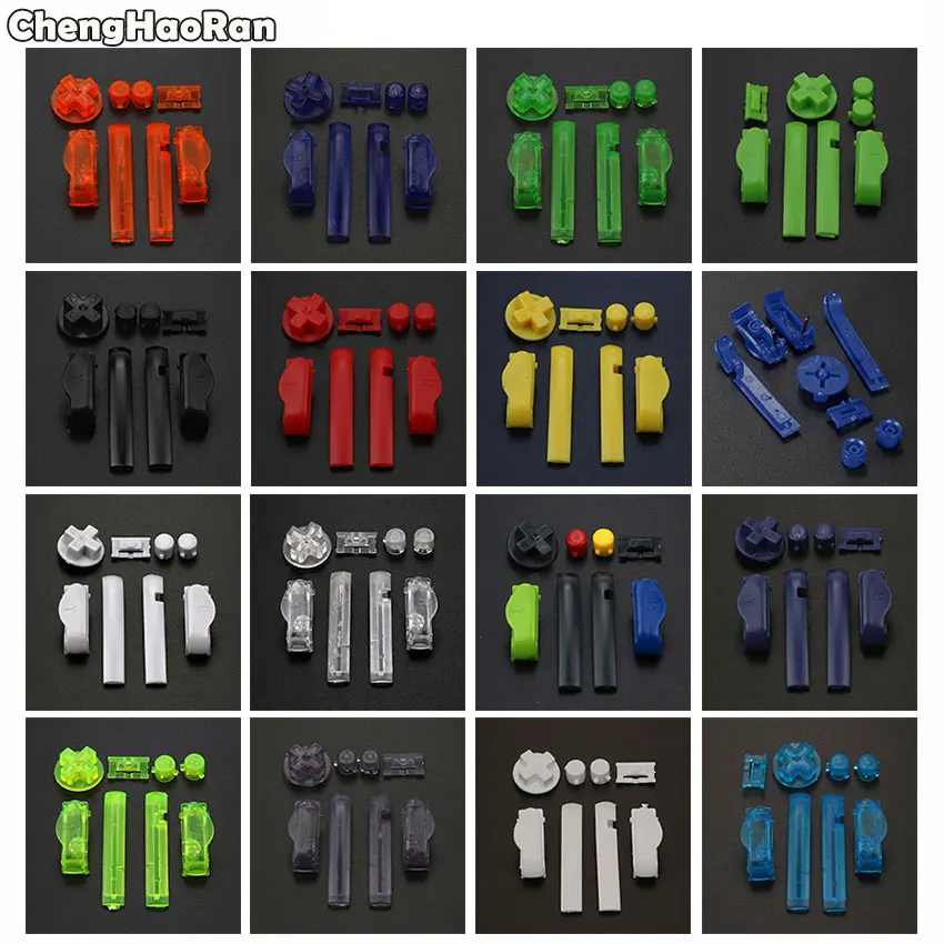 

ChengHaoRan Multi-Color Replacement Keypads L R A B Buttons For Gameboy Advance Buttons Frame For GBA D Pads Power ON OFF Button