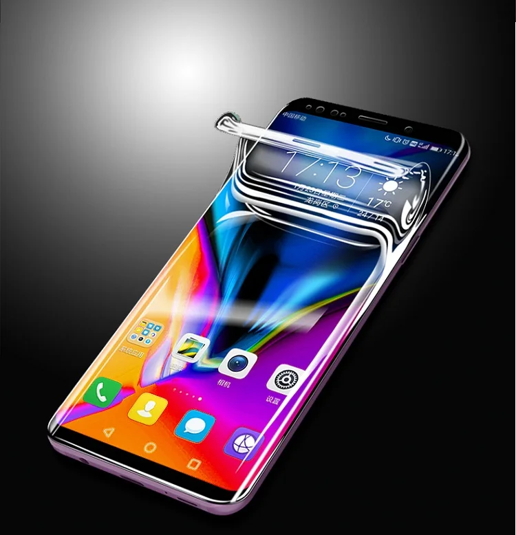 Мягкая Гидрогелевая пленка 9D с полным покрытием для Vivo Z1 Z1i X21 Y85 V9 Защита экрана X23