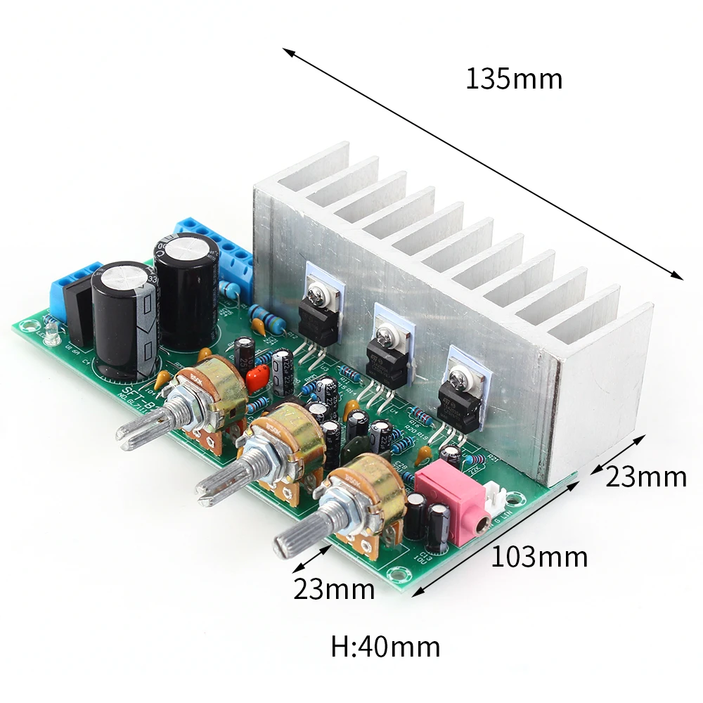 NE5532 2,1 Бас Сабвуфер аудио HIFI усилитель плата модуль TDA2050A+ TDA2030A трехканальный блок питания 60 Вт