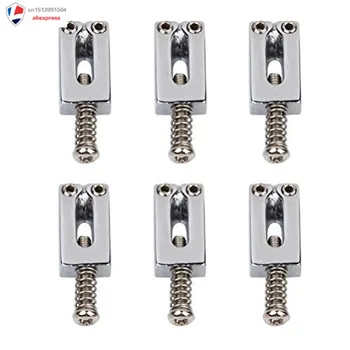 

Silver Tremolo Bridge Saddles for Electric Guitar 6pcs
