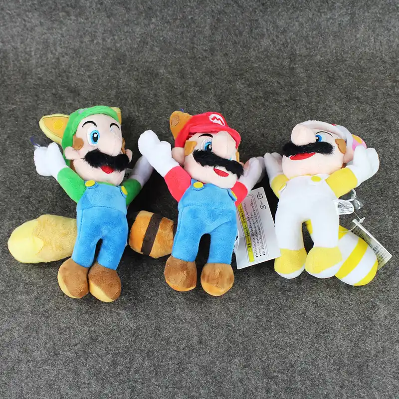 white tanooki mario plush